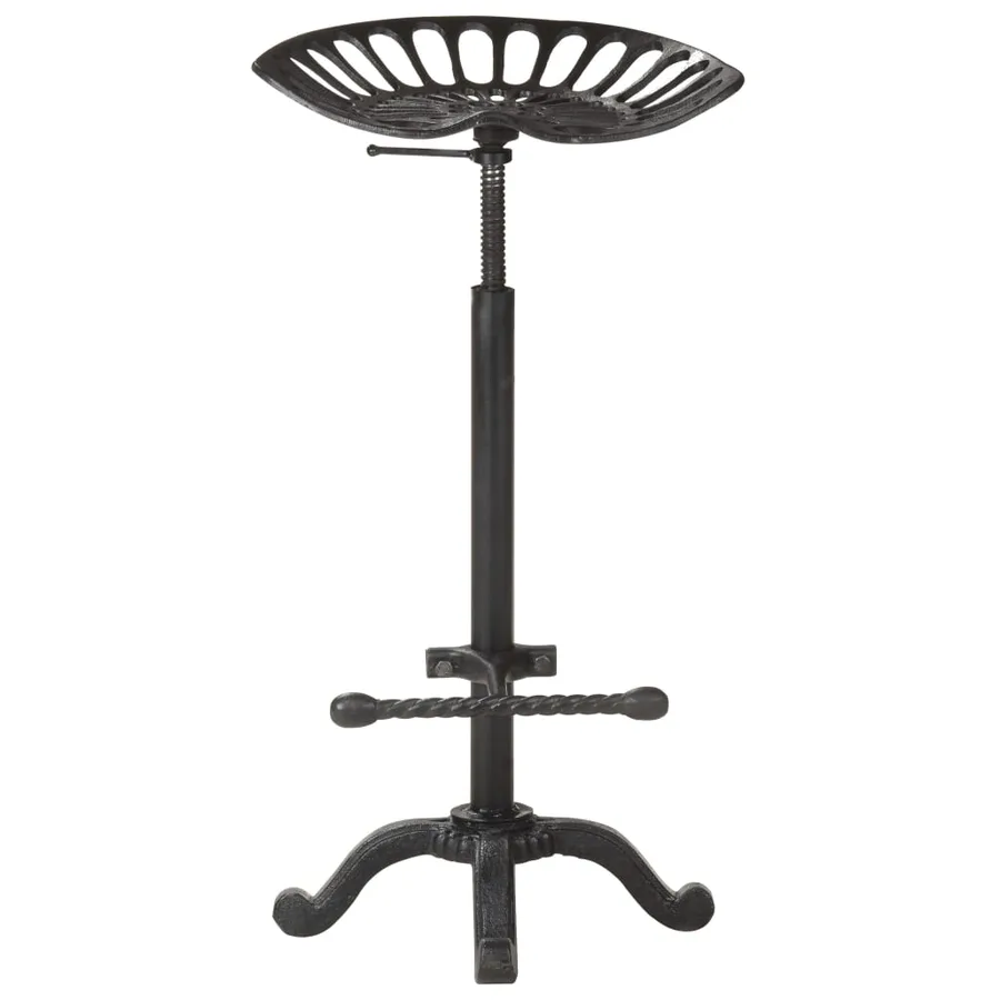 Tabouret de bar Noir Fonte - 2