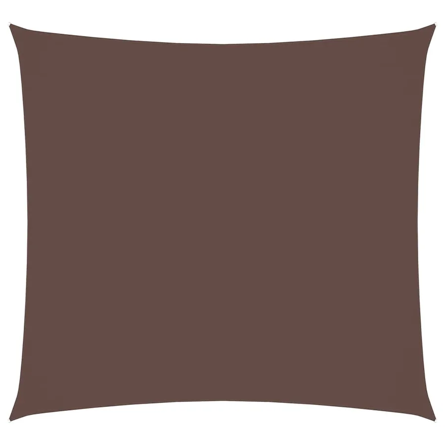 Voile de parasol tissu oxford carré 2,5x2,5 m marron - 2