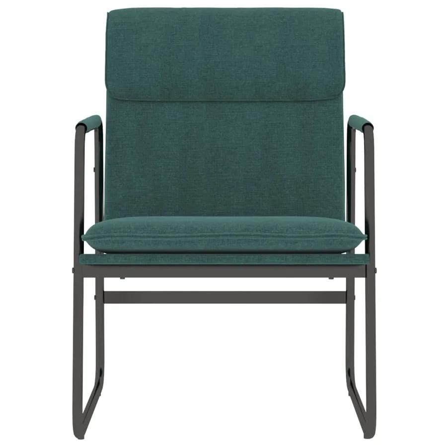 Chaise longue Vert foncé 55x64x80 cm Tissu - 3