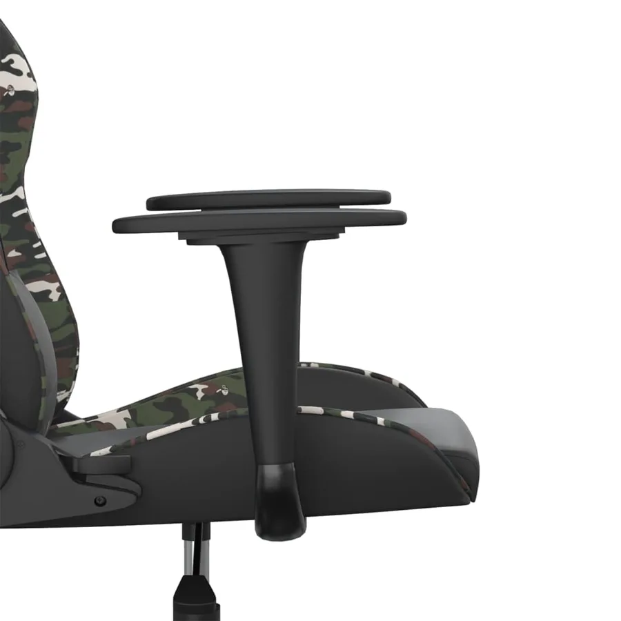 Chaise de jeu Noir et camouflage Similicuir - 10