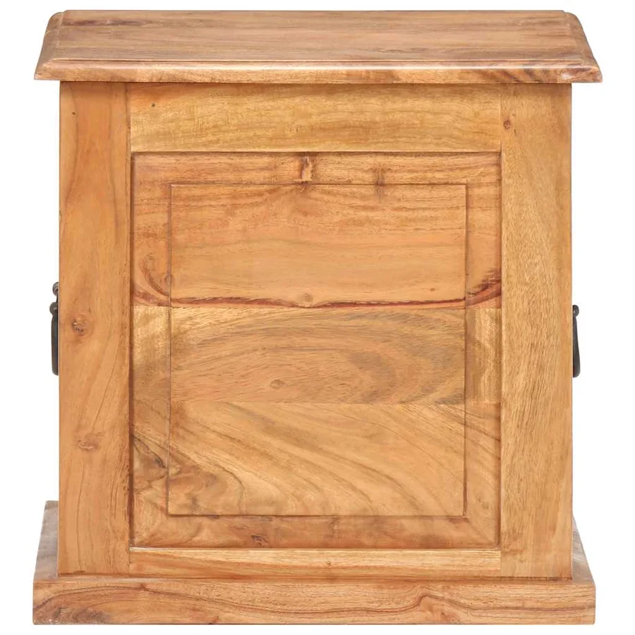 Coffre 40x40x40 cm Bois d'acacia solide - 3