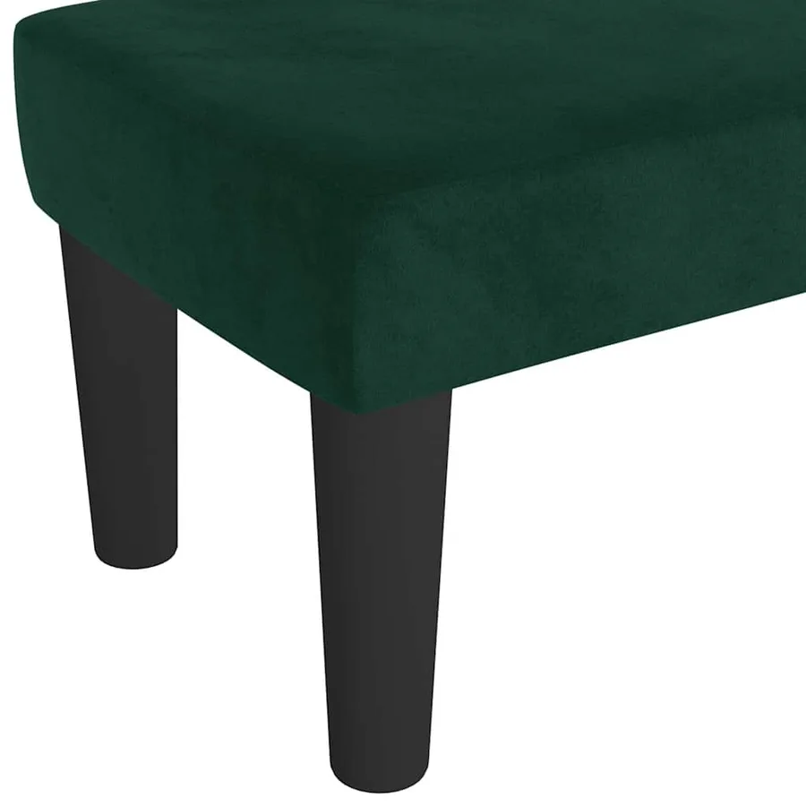 Banc Vert foncé 70x30x30 cm Velours - 3