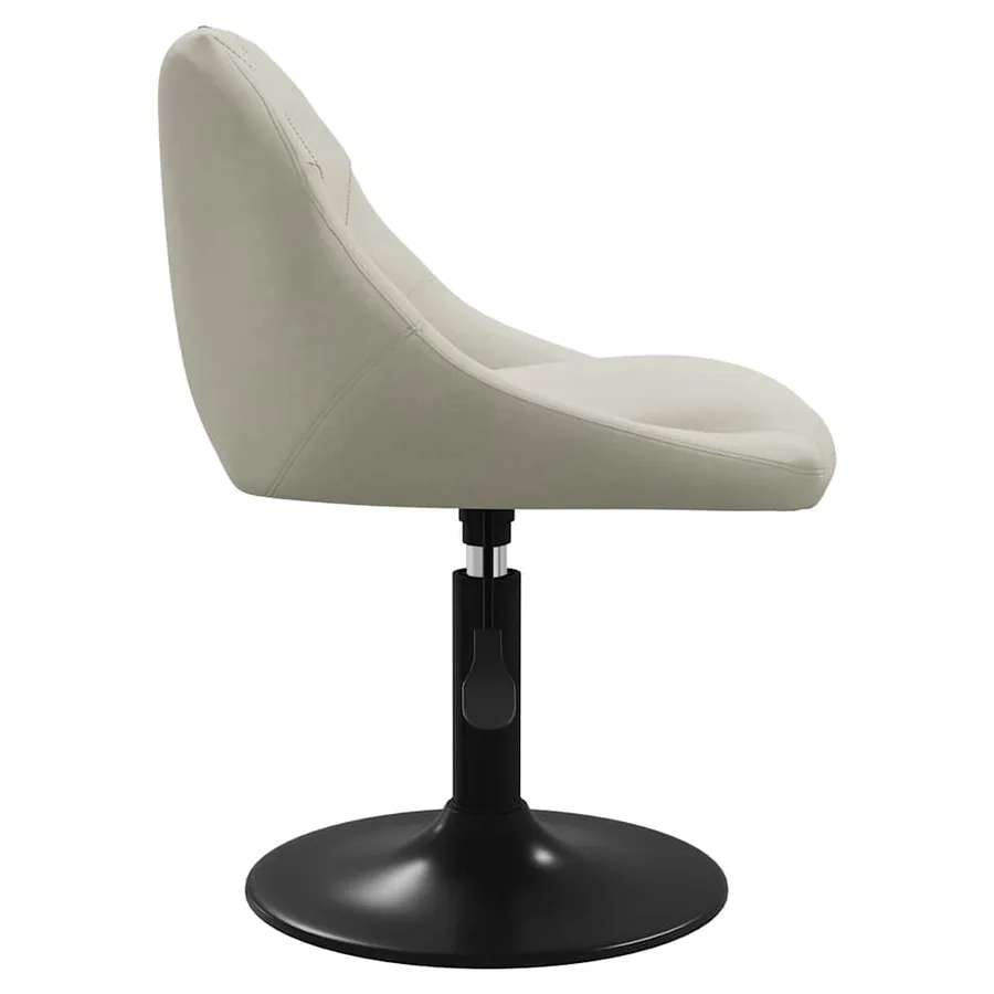 Chaises pivotantes à manger lot de 2 Crème Velours - 5