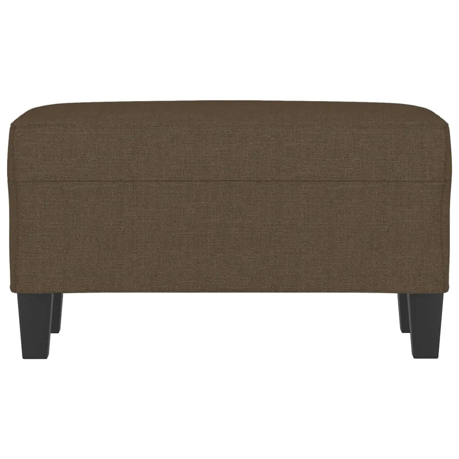 Banc Marron 70x35x41 cm Tissu - 3