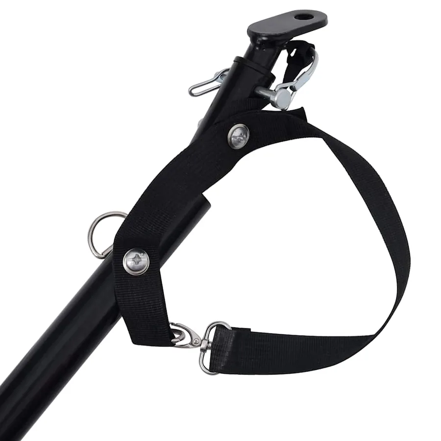 Remorque de vélo pour animaux de compagnie rouge et noir - 8
