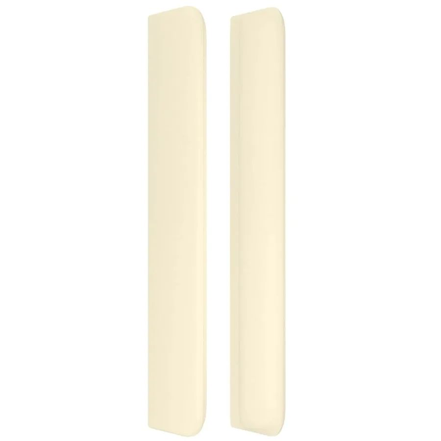 Tête de lit avec oreilles Crème 83x16x118/128 cm Similicuir - 4