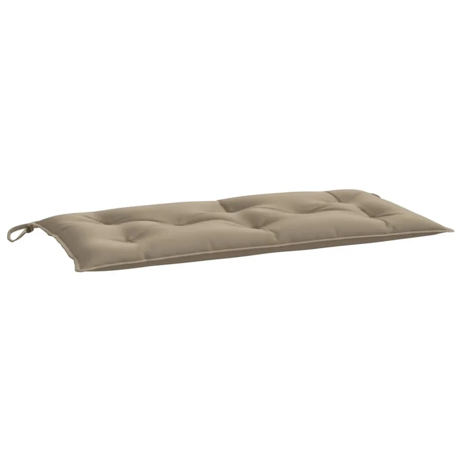 Coussin de banc de jardin taupe 110x50x7 cm tissu oxford - 2