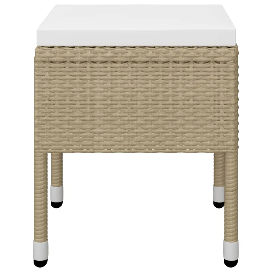 Ensemble à manger de jardin 5 pcs Beige - 11