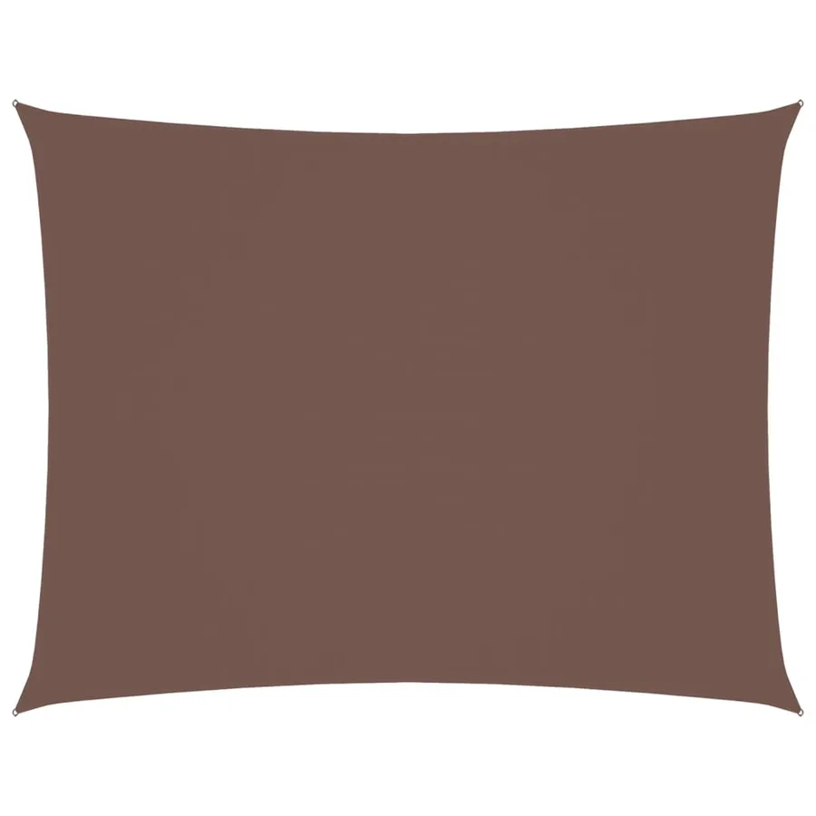 Voile de parasol tissu oxford rectangulaire 2x3,5 m marron - 2