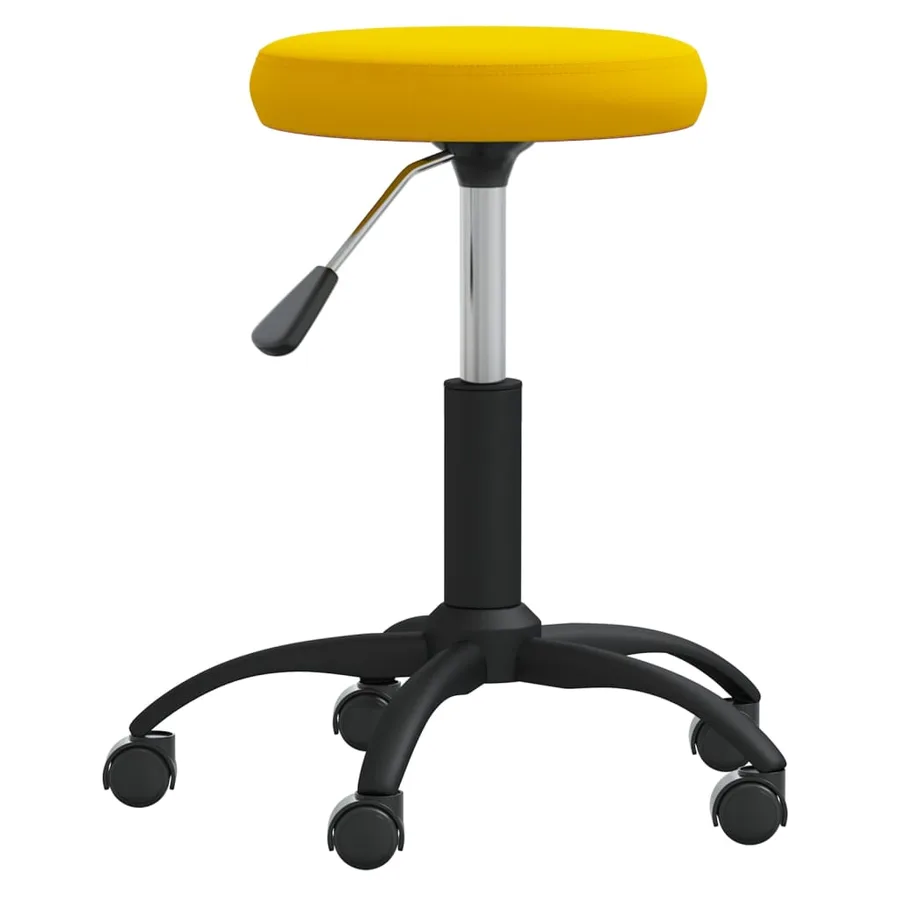 Chaise de salle à manger Jaune moutarde Velours - 2