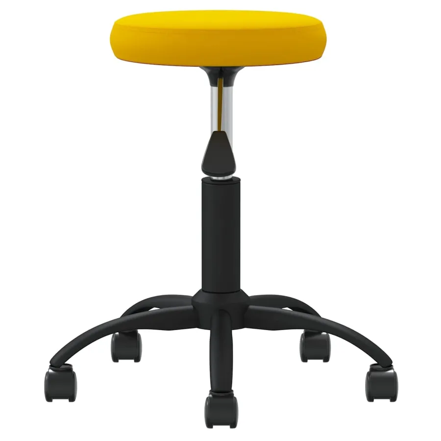 Chaise de salle à manger Jaune moutarde Velours - 3