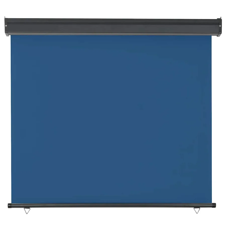 Auvent latéral de balcon 125x250 cm Bleu - 3