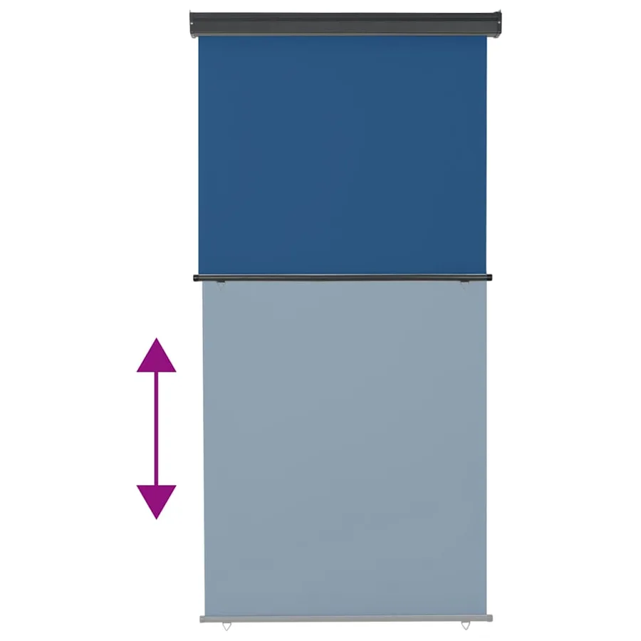 Auvent latéral de balcon 125x250 cm Bleu - 5