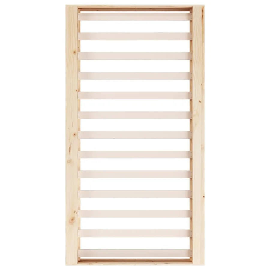 Cadre de lit sans matelas 100x200 cm bois massif - 6