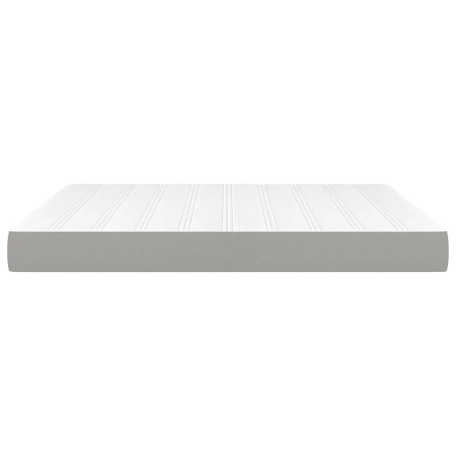Matelas de lit à ressorts ensachés fermeté moyenne 193x203x20 cm tissu - 4