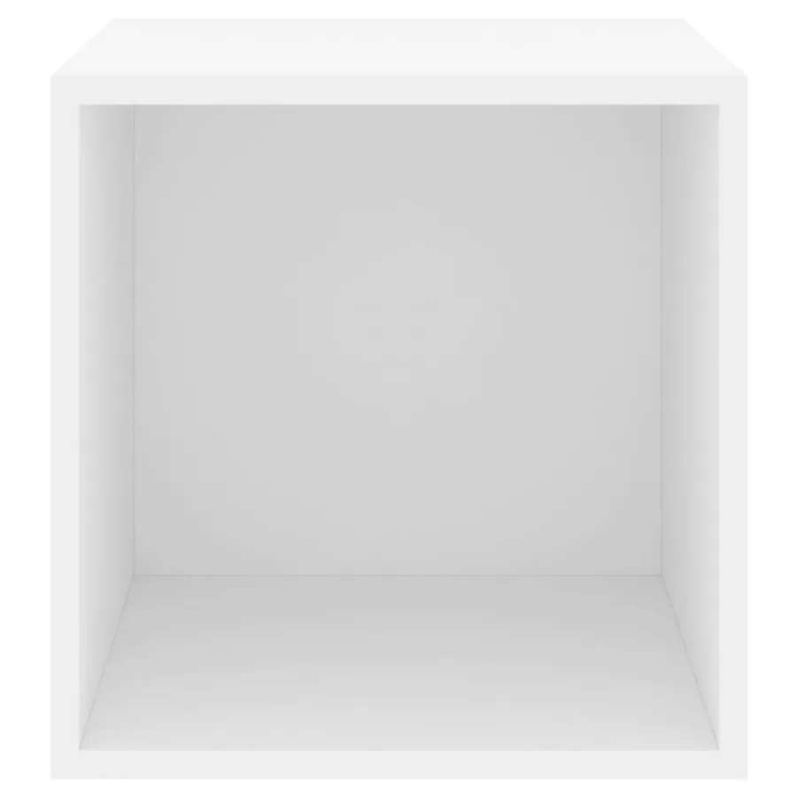 Armoires murales 4 pcs Blanc 37x37x37 cm Bois d’ingénierie - 8