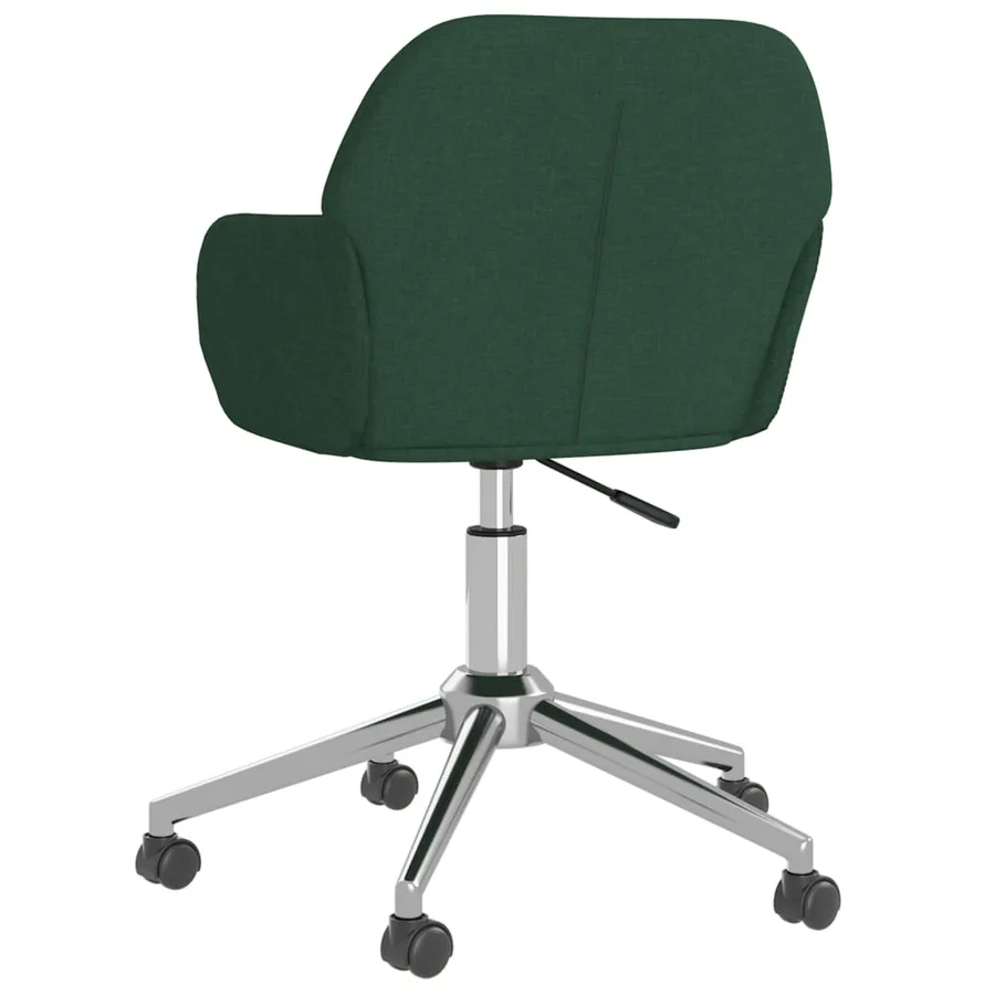 Chaises pivotantes à manger lot de 2 vert foncé tissu - 6