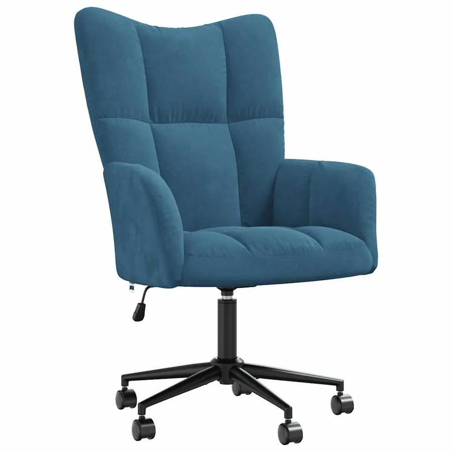 Chaise de relaxation Bleu Velours - 2