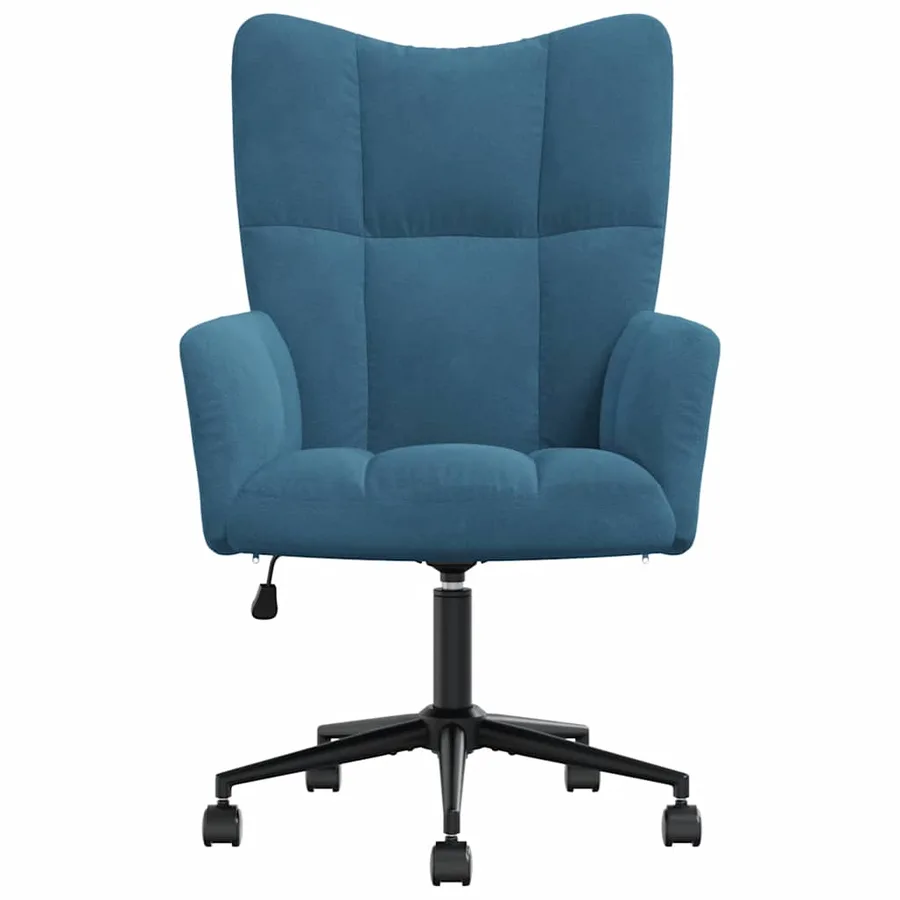 Chaise de relaxation Bleu Velours - 3