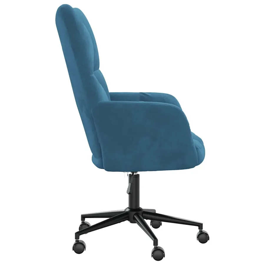 Chaise de relaxation Bleu Velours - 4
