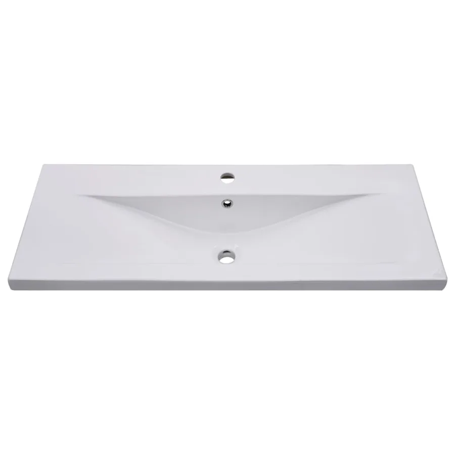 Ensemble de meubles de salle de bain Blanc Aggloméré - 7