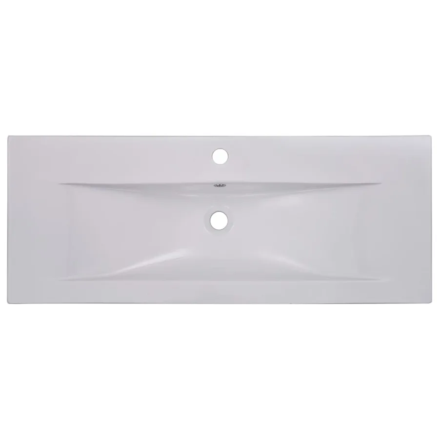 Ensemble de meubles de salle de bain Blanc Aggloméré - 8