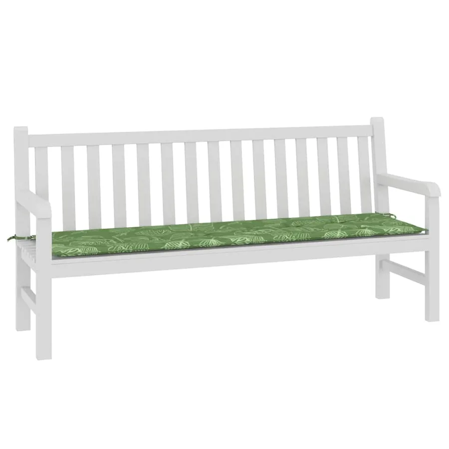 Coussin de banc Tissu Oxford Modèle feuille 150 x 50 x 3 cm - 3