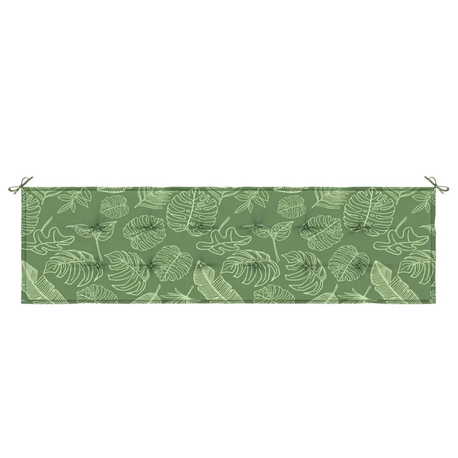 Coussin de banc Tissu Oxford Modèle feuille 150 x 50 x 3 cm - 4