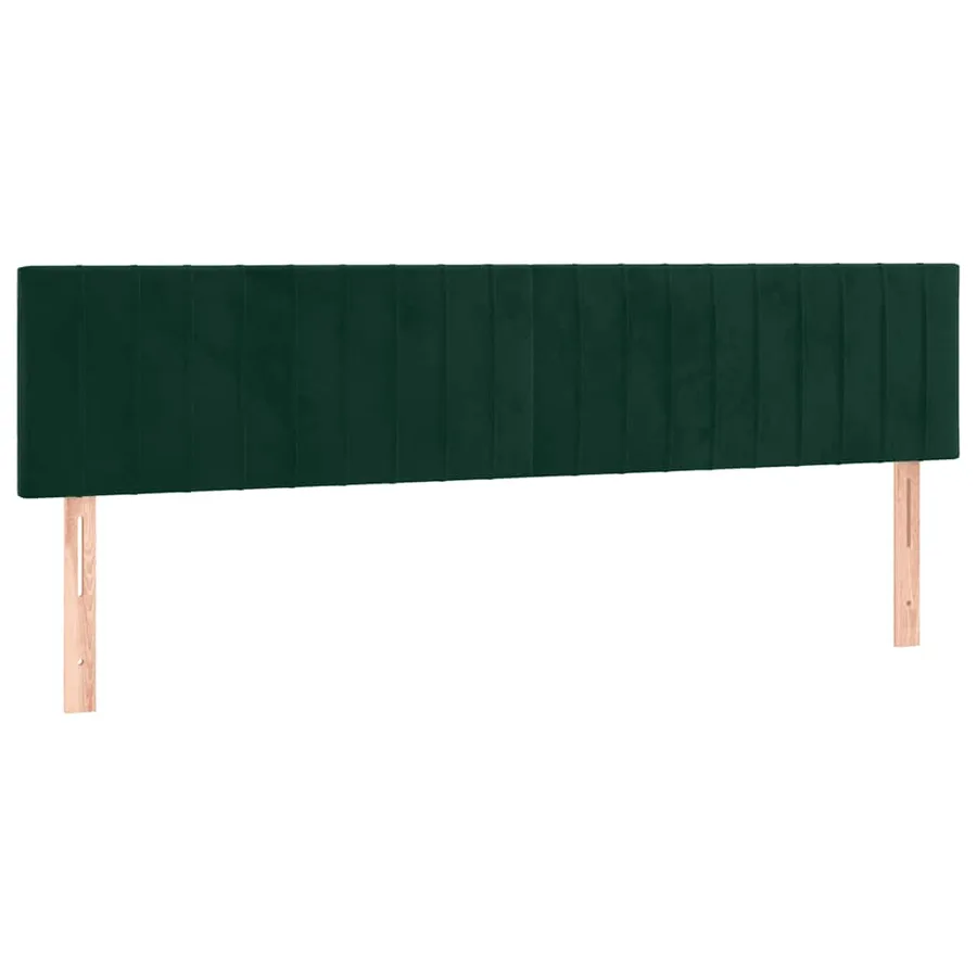 Têtes de lit Vert foncé 180x5x78/88 cm Velours - 2