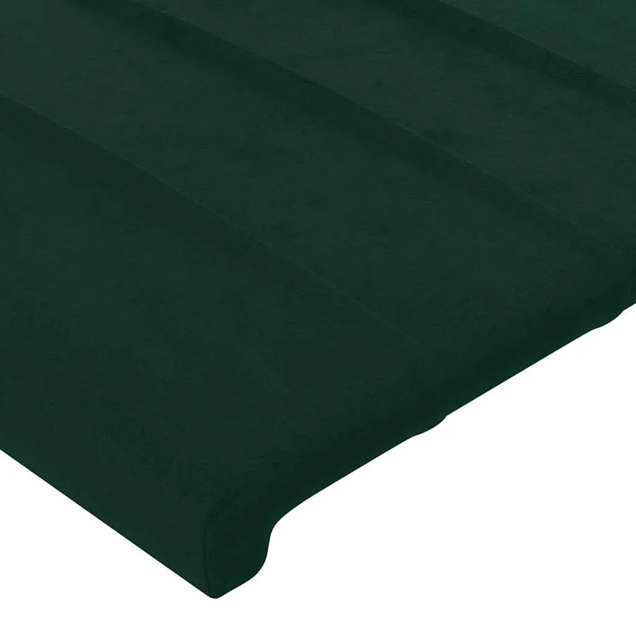 Têtes de lit Vert foncé 180x5x78/88 cm Velours - 4
