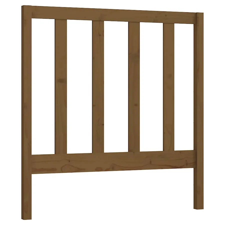 Tête de lit Marron miel 96x4x100 cm Bois massif de pin - 2