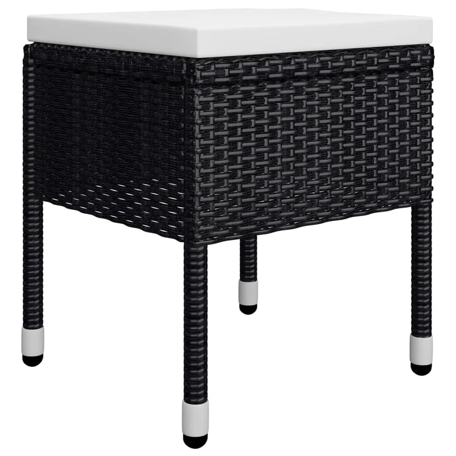 Ensemble à manger de jardin 5 pcs Noir - 5