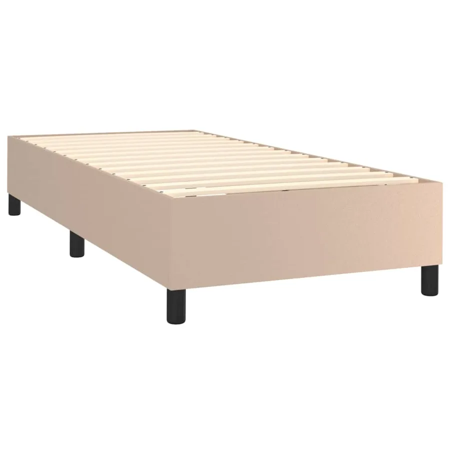 Sommier à lattes de lit avec matelas Cappuccino 100x200 cm - 4