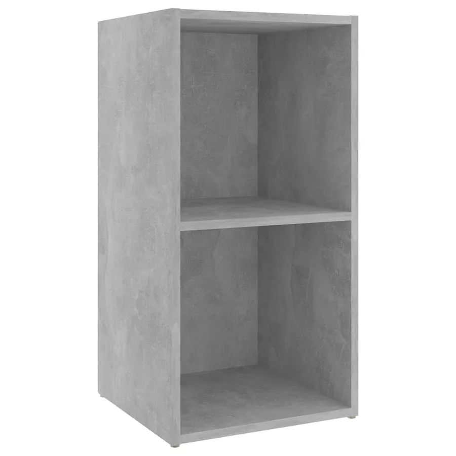 Meuble TV gris béton 72x35x36,5 cm bois d’ingénierie - 5