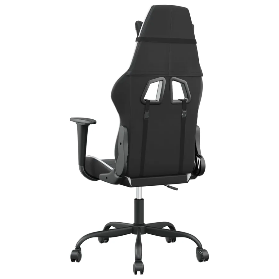 Chaise de jeu Noir et blanc Similicuir - 5