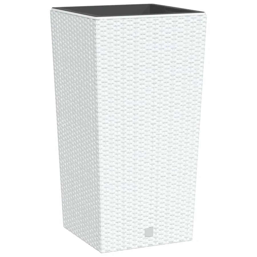 Jardinière et intérieur amovible blanc 21 /49 L rotin PP - 2