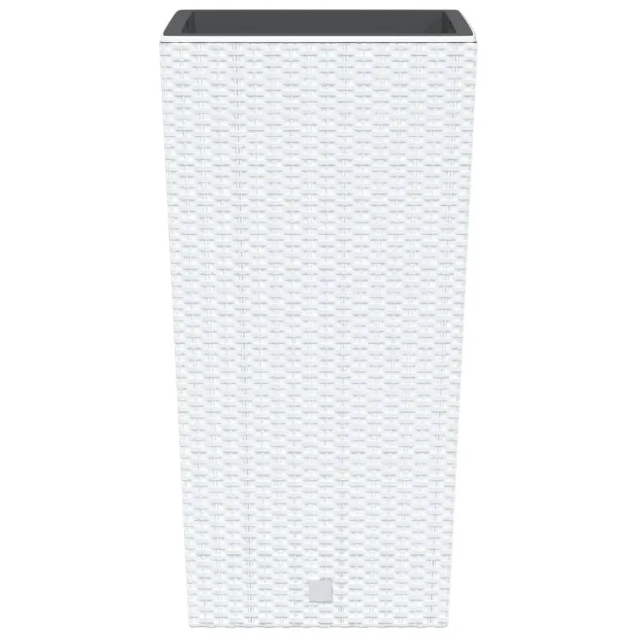 Jardinière et intérieur amovible blanc 21 /49 L rotin PP - 4