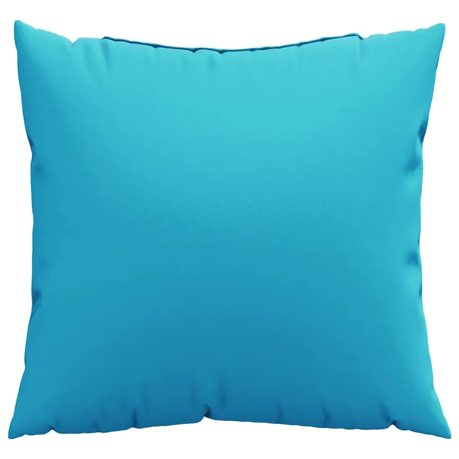 Coussins Éparpillés Uni 4 pcs Turquoise 50 x 50 cm - 5