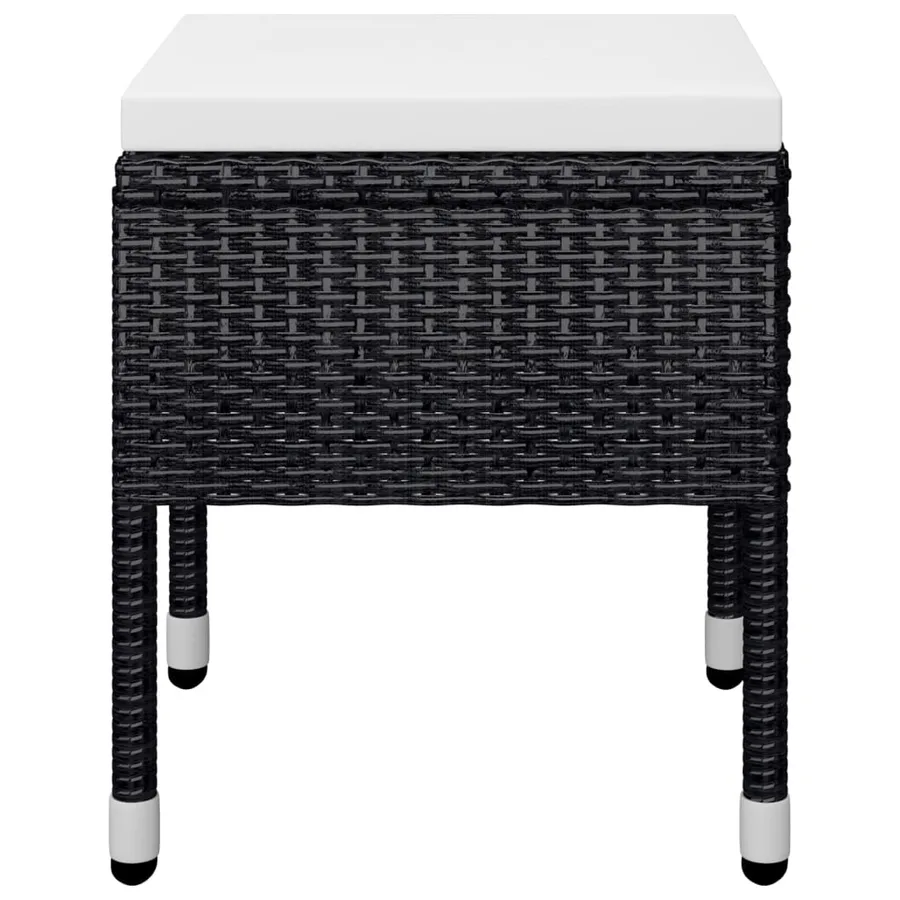 Ensemble à manger de jardin 5 pcs Noir - 12