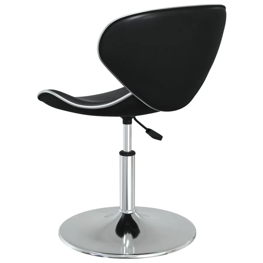 Chaises à manger lot de 6 noir similicuir - 5