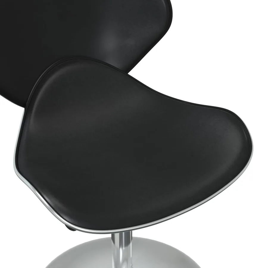 Chaises à manger lot de 6 noir similicuir - 7