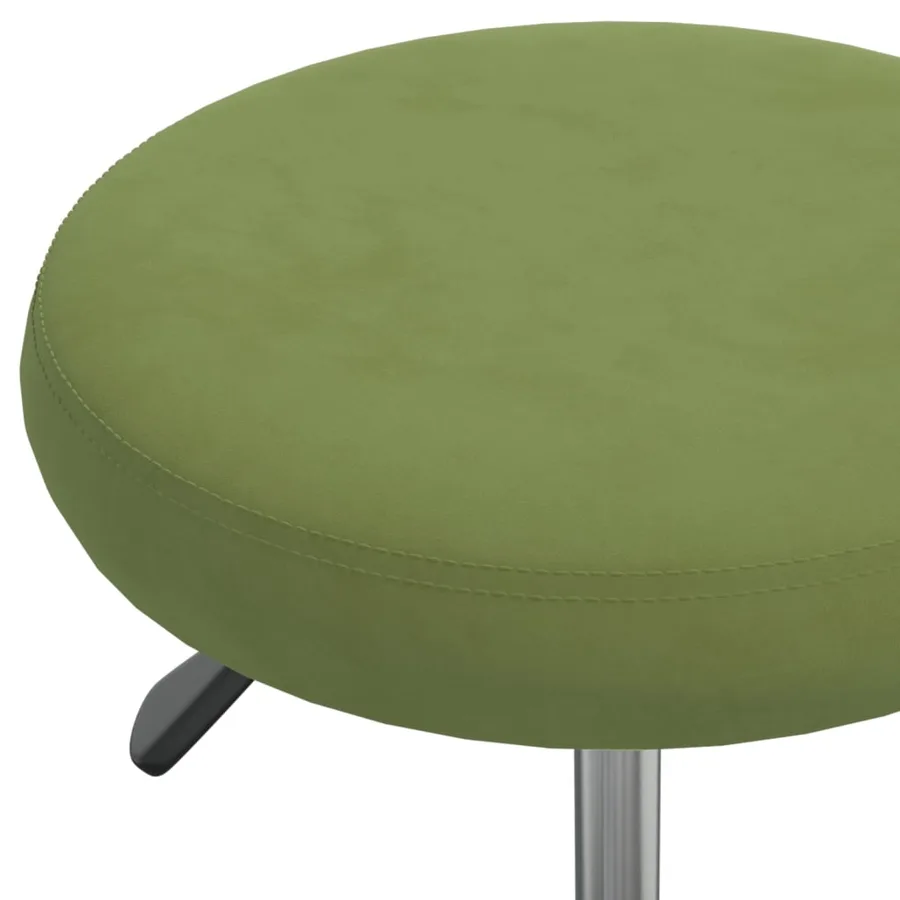 Chaise de salle à manger Vert clair Velours - 5