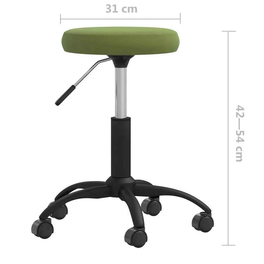 Chaise de salle à manger Vert clair Velours - 6