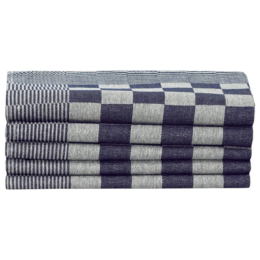 Ensemble de serviettes 20 pcs bleu et blanc coton - 5