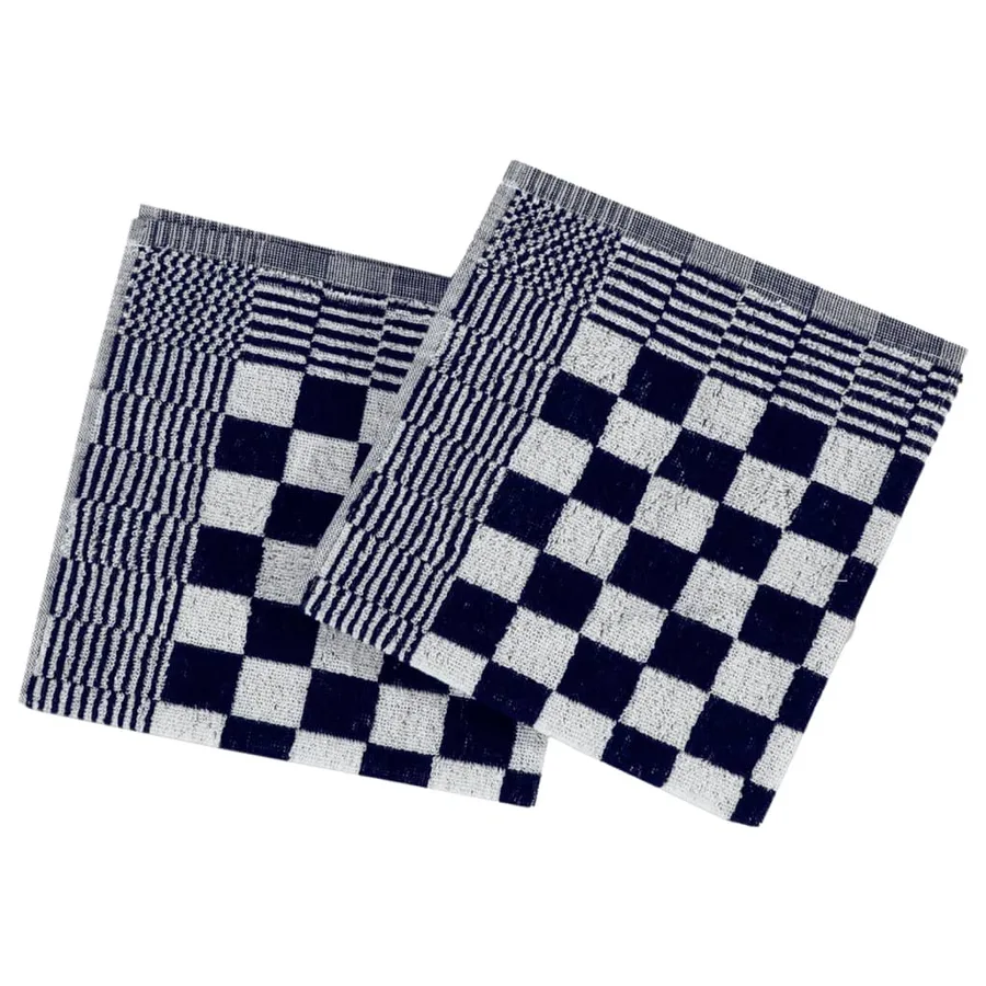 Ensemble de serviettes 20 pcs bleu et blanc coton - 7