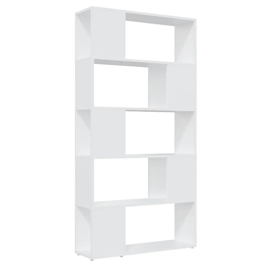 Bibliothèque/Séparateur de pièce Blanc 80x24x155 cm - 2