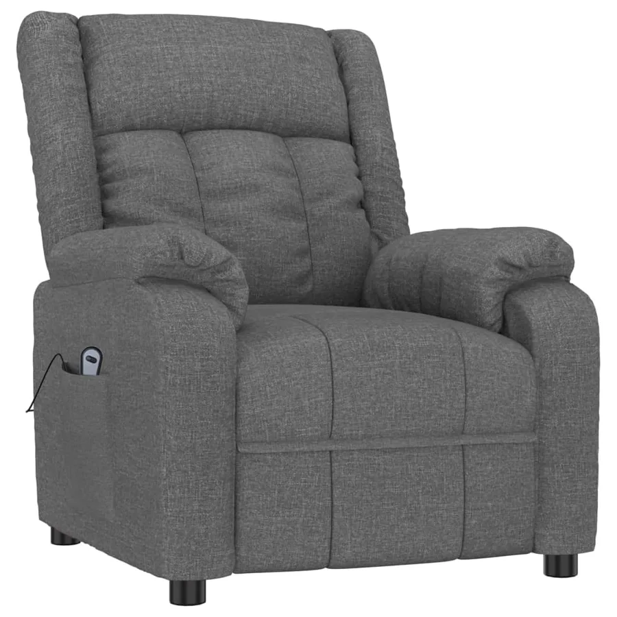 Fauteuil inclinable électrique Gris foncé Tissu - 3