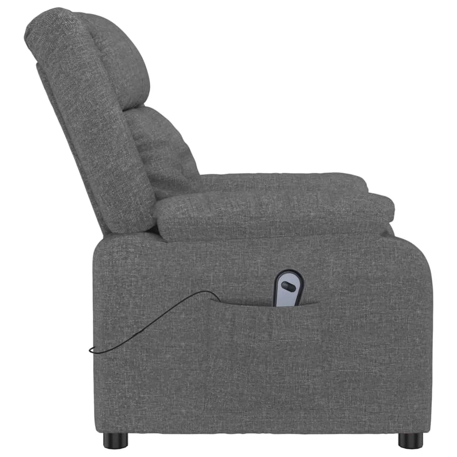 Fauteuil inclinable électrique Gris foncé Tissu - 5