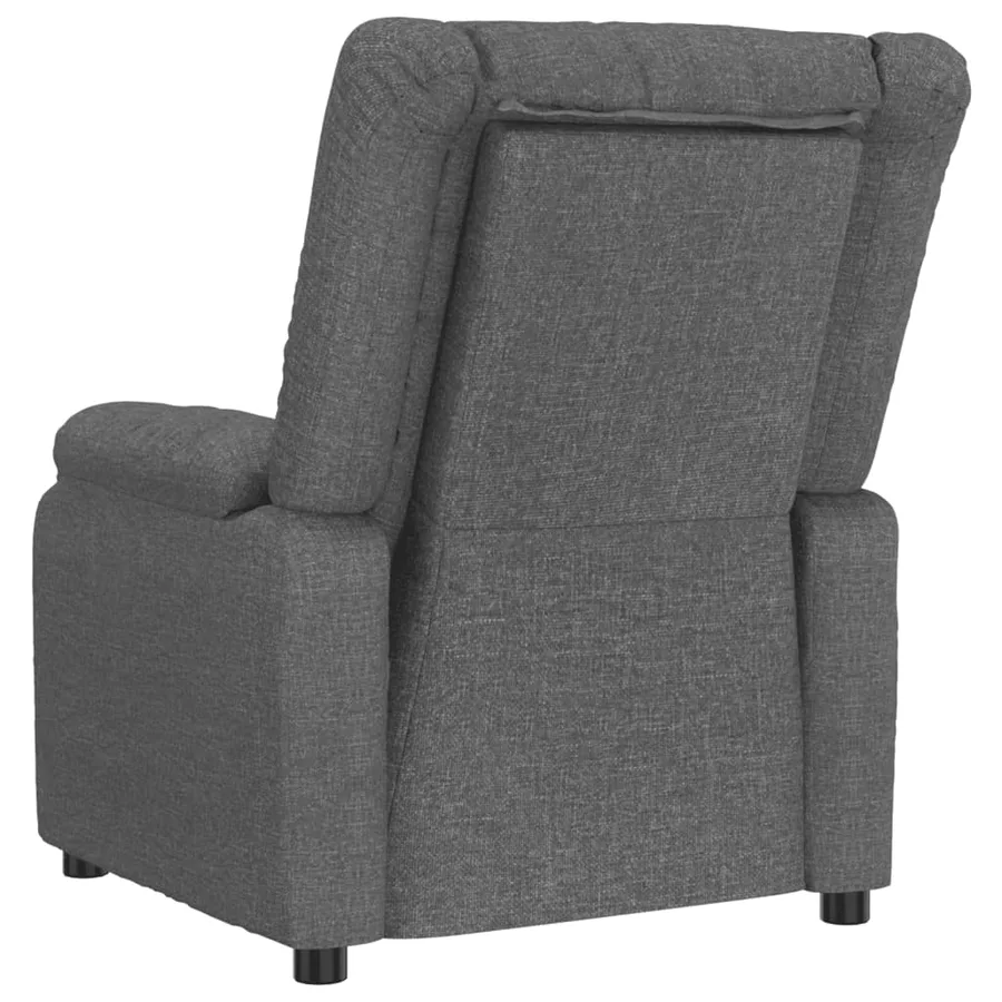 Fauteuil inclinable électrique Gris foncé Tissu - 6