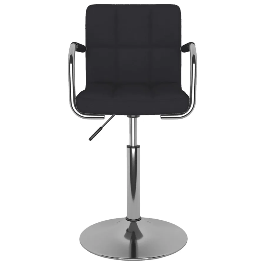 Chaise de salle à manger Tissu Noir - 2